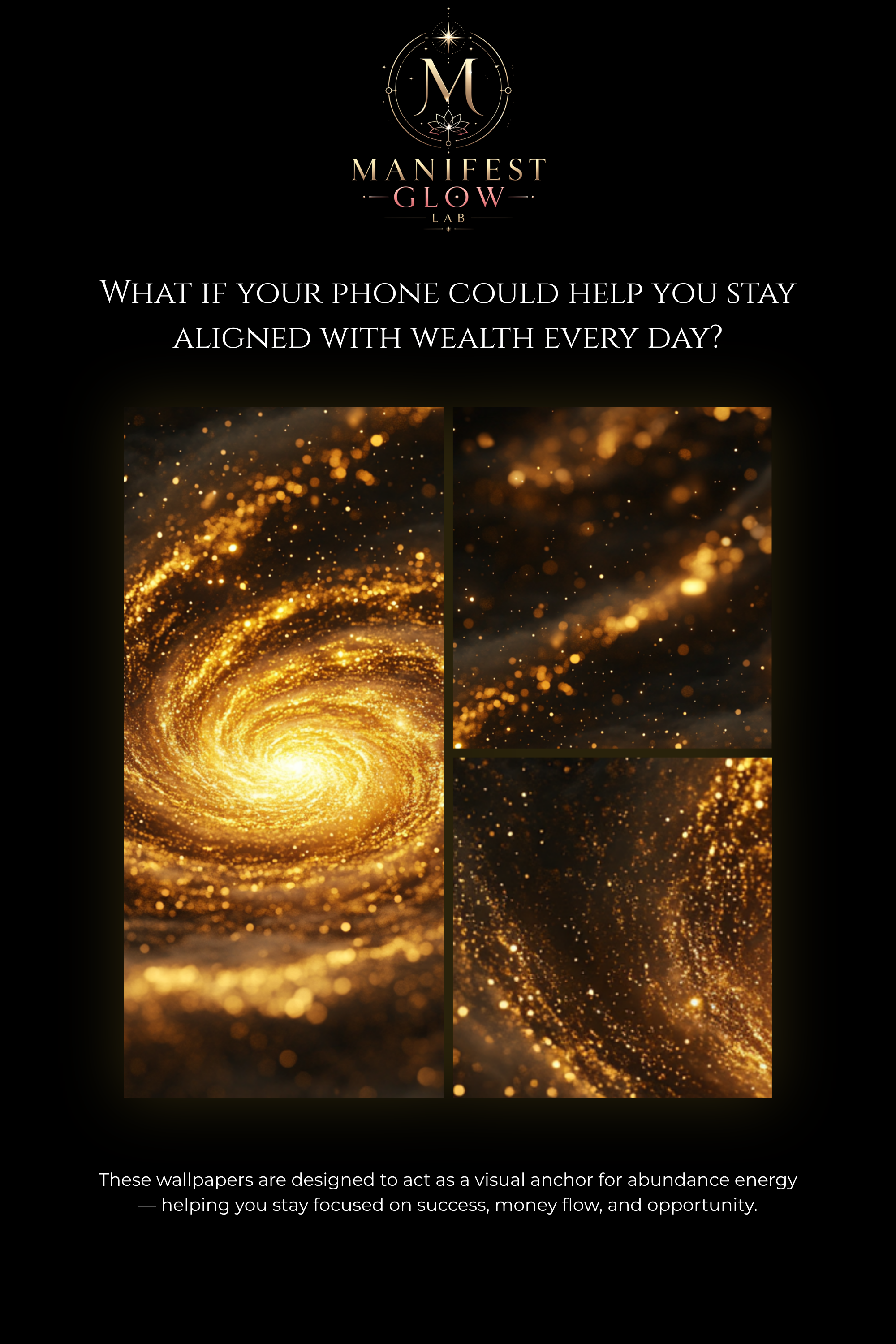 Galaxy Wealth Wallpaper 4K | Cosmic Money Manifestation Background