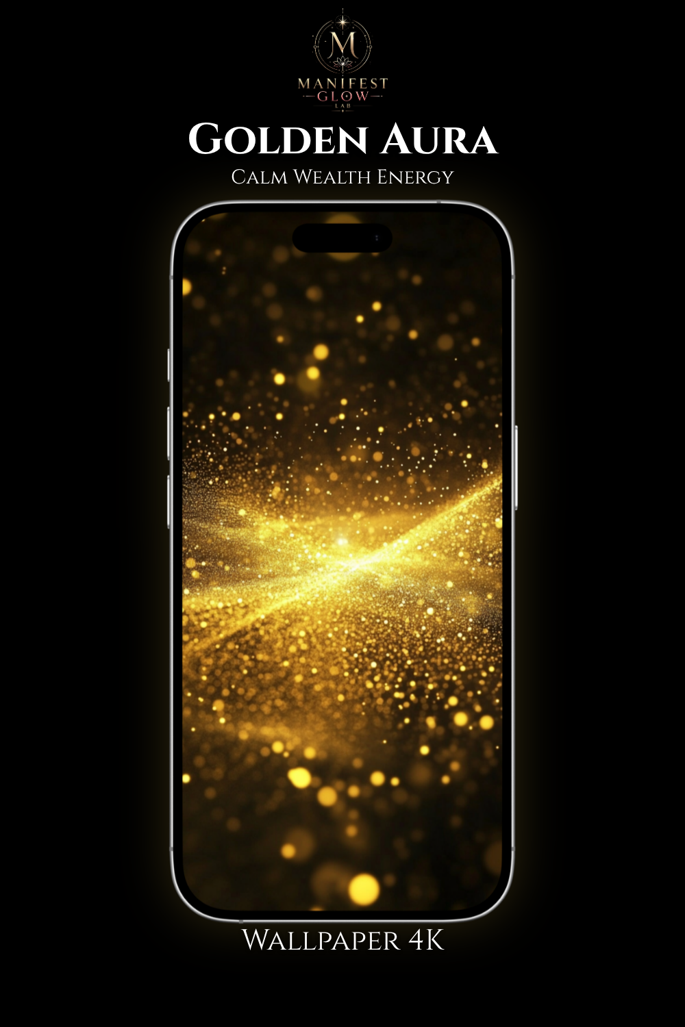 Golden Aura Wallpaper 4K | Calm Wealth Energy Background