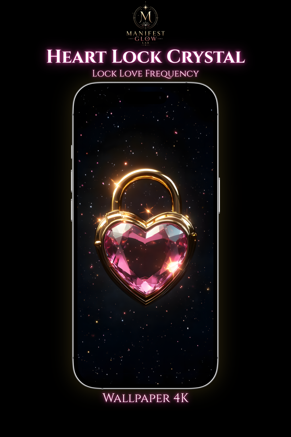 Paquete de fondos de pantalla "Imán del Amor" (8 estilos) | Energía de amor, riqueza y manifestación (4K)