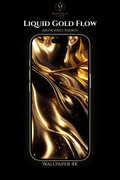 Fondo de pantalla 4K Flujo de Oro Líquido | Fondo de Energía de Abundancia
