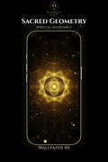 Fondo de pantalla de la riqueza de la geometría sagrada 4K | Fondo de abundancia espiritual