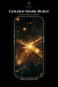 Fondo de pantalla "Estallido de chispas doradas" 4K | Fondo de energía de riqueza instantánea