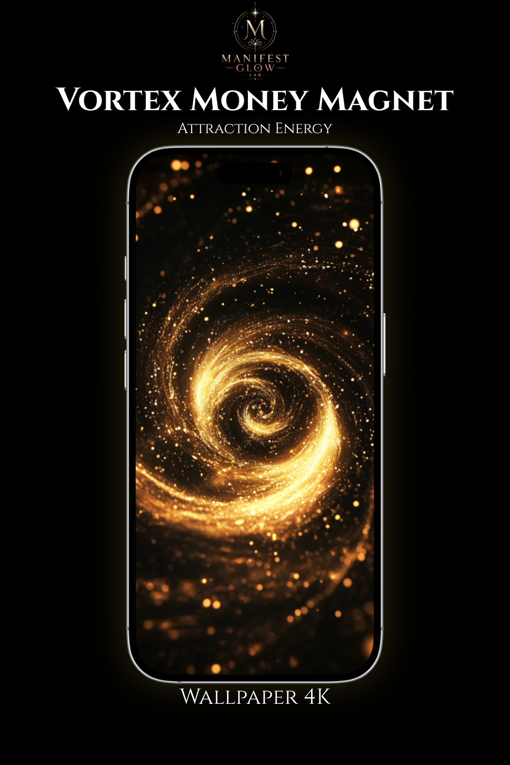 Fondo de Pantalla Vórtice Imán de Dinero 4K | Fondo de Energía de Atracción